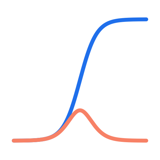 Sigmoitech logo: a sigmoid curve with its derivative